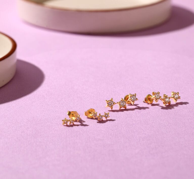 Star Constellation Stud Earrings - Image 6