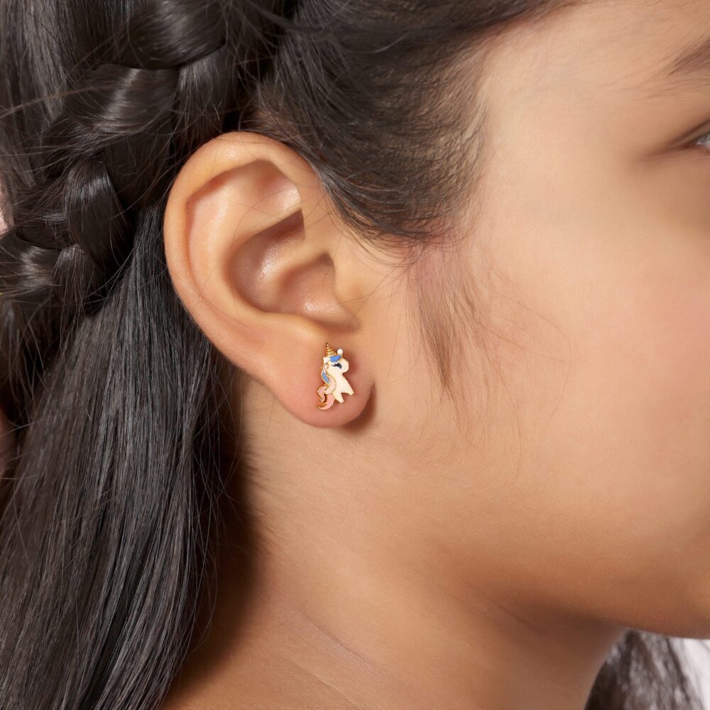Fairy-tale style Magical Unicorn Earrings - Image 3