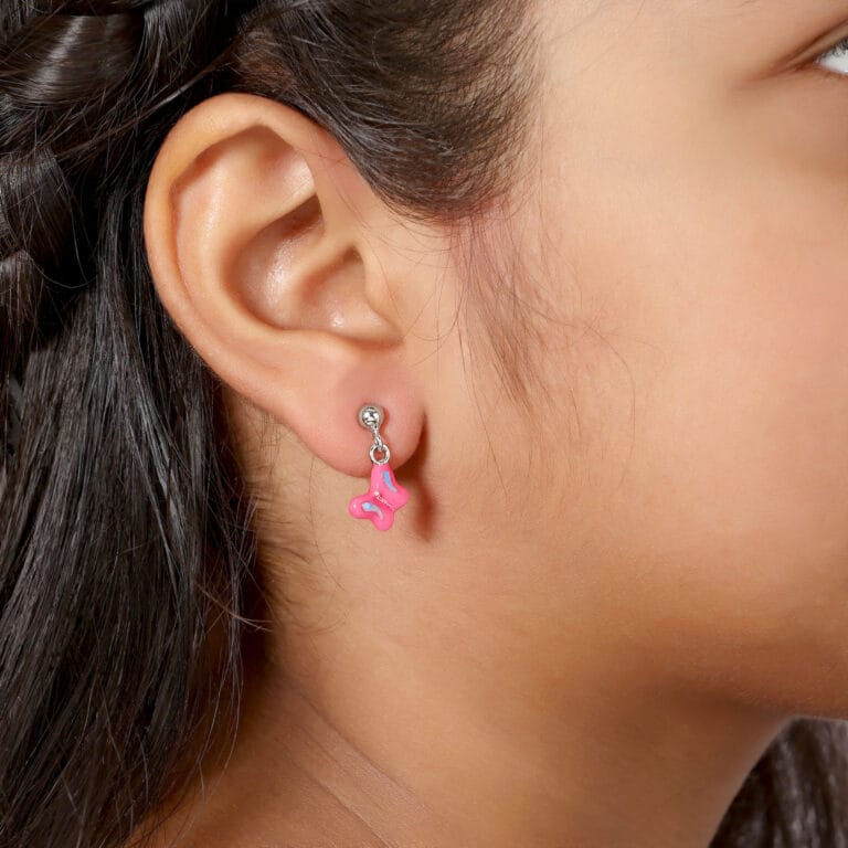 Beautiful Butterfly Dangle Kids Earrings - Image 3