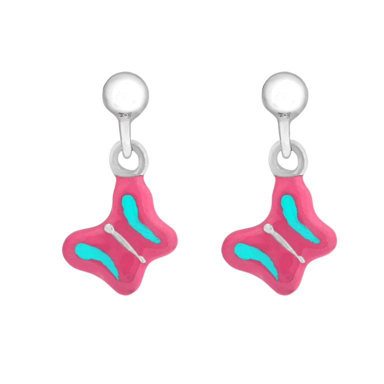 Beautiful Butterfly Dangle Kids Earrings - Image 2