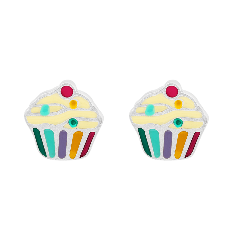 Sweet Cupcake Multicolored Earrings - Image 2