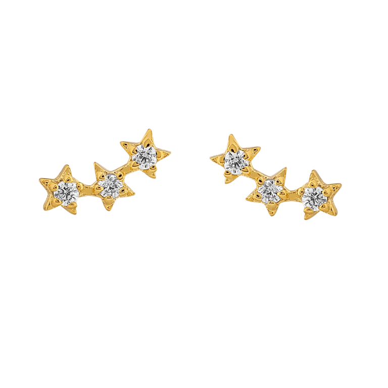 Star Constellation Stud Earrings - Image 2
