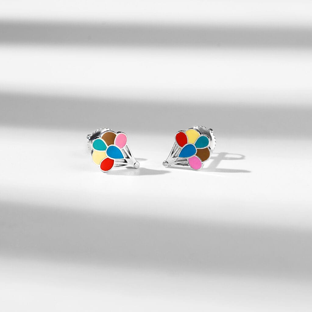 Radiant Hot Air Balloon Earrings