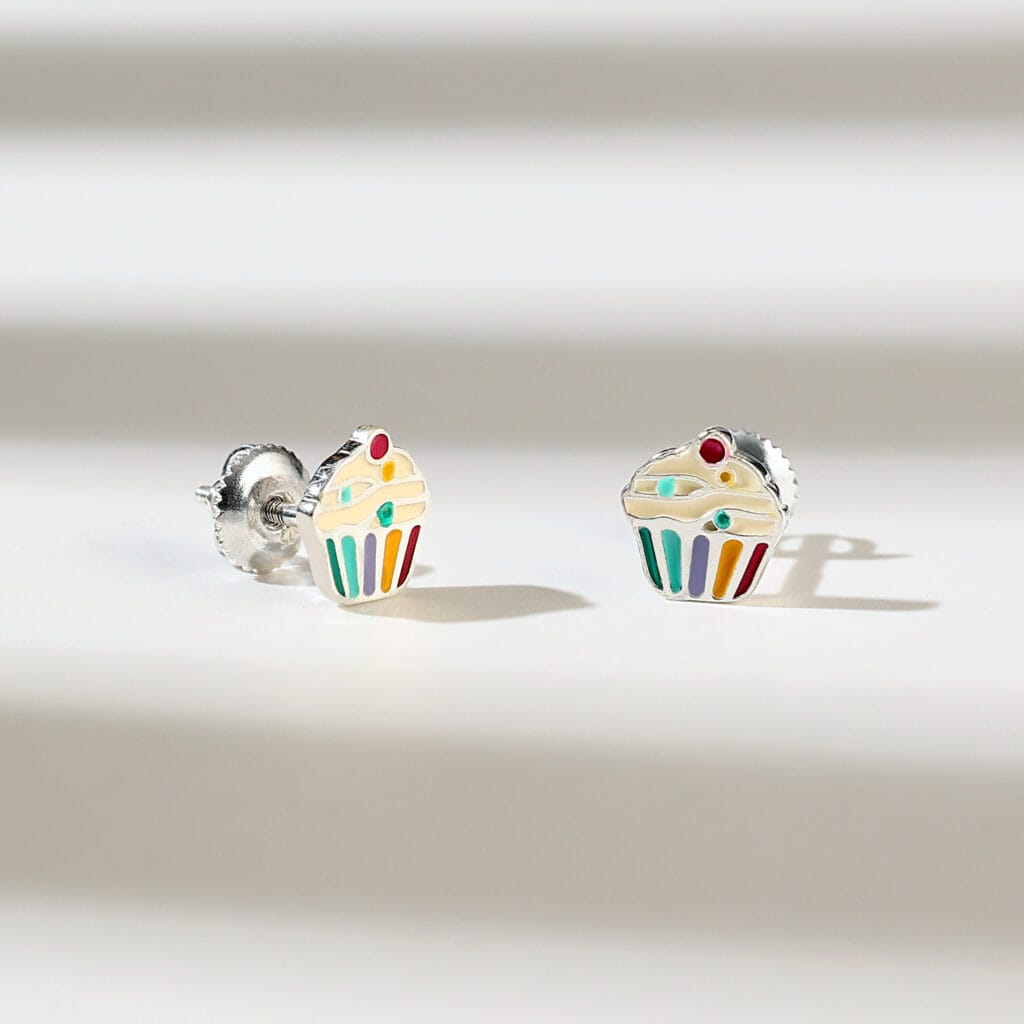 Sweet Cupcake Multicolored Earrings