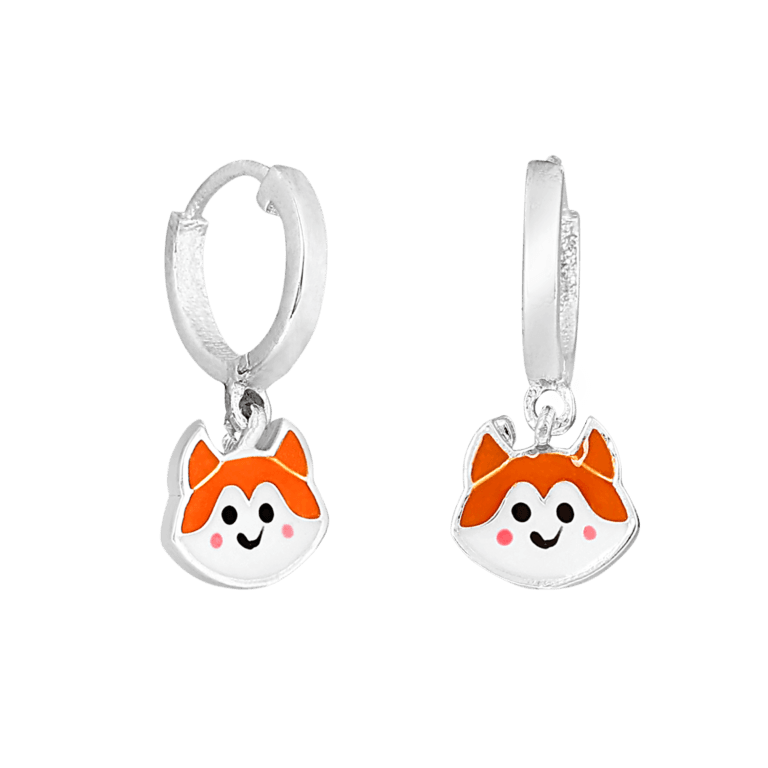 Red Panda Dangle Girls Hoops Earrings - Image 3
