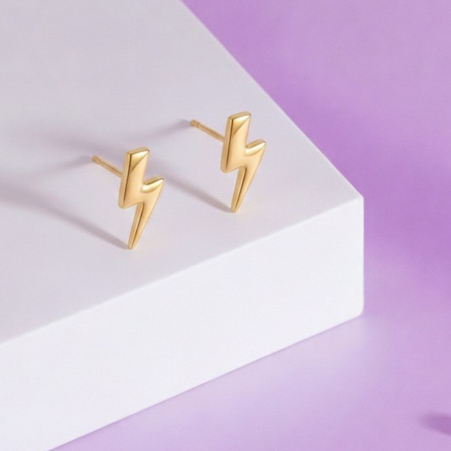 Potter's Lightning Bolt Girls Earrings