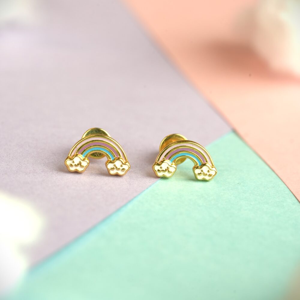 In the Clouds Rainbow Girls Earrings