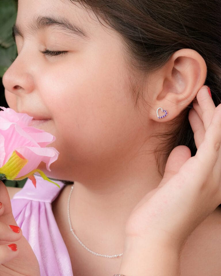 Twilight Sparkle Heart Girls Earrings - Image 4