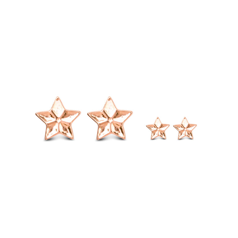 Dainty Star Earrings in Gold Plating for kids & mums - Image 4