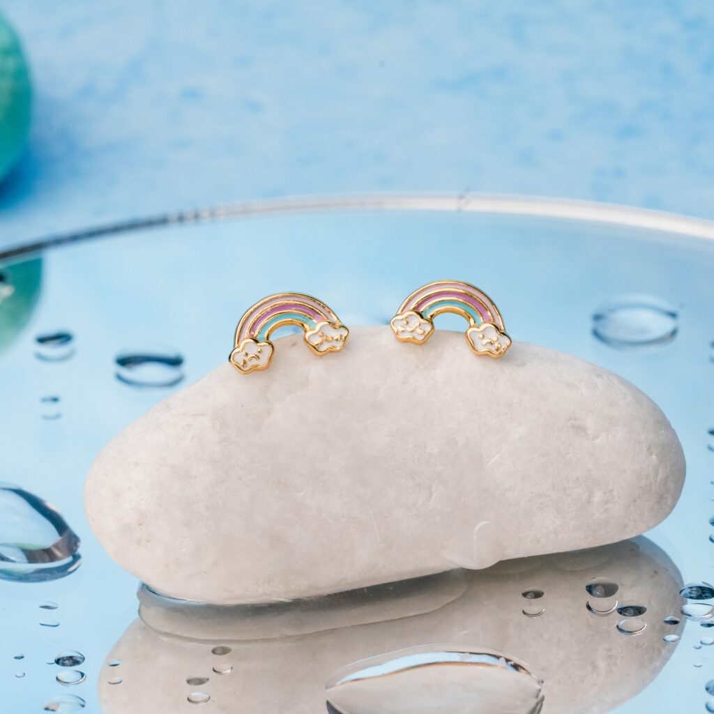 In the Clouds Rainbow Girls Earrings