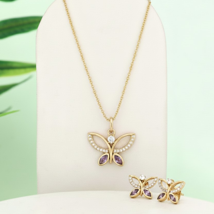 Whimsical Butterfly Jewellery Set
