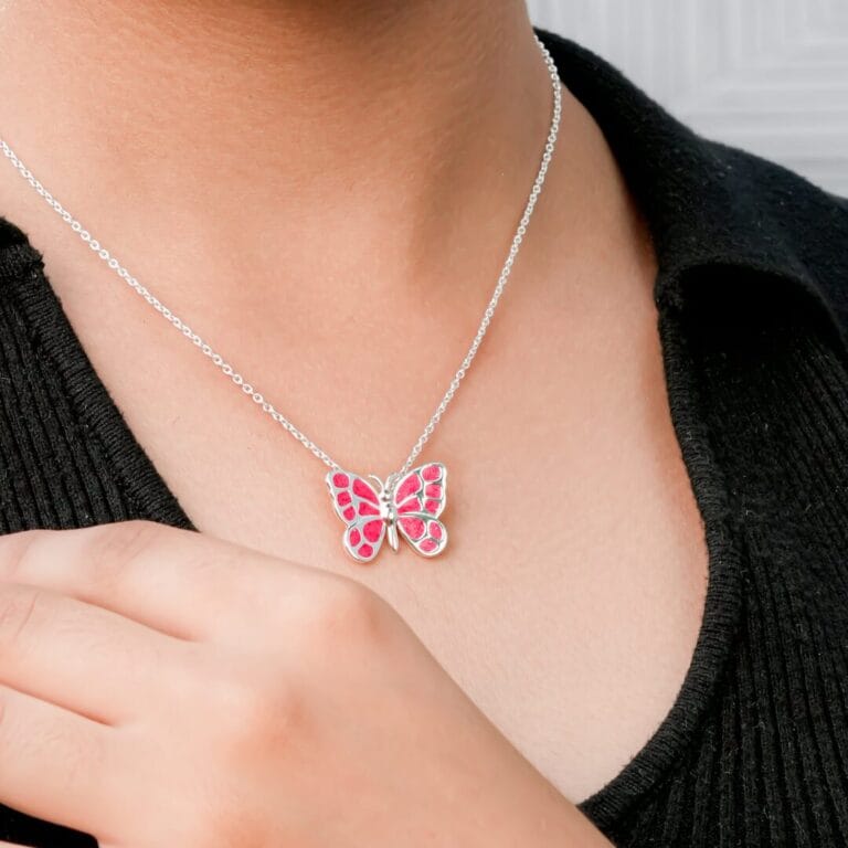 Glitter In the Air Butterfly Pendant - Image 3