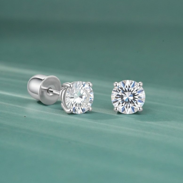 Classic Silver Studs Earrings