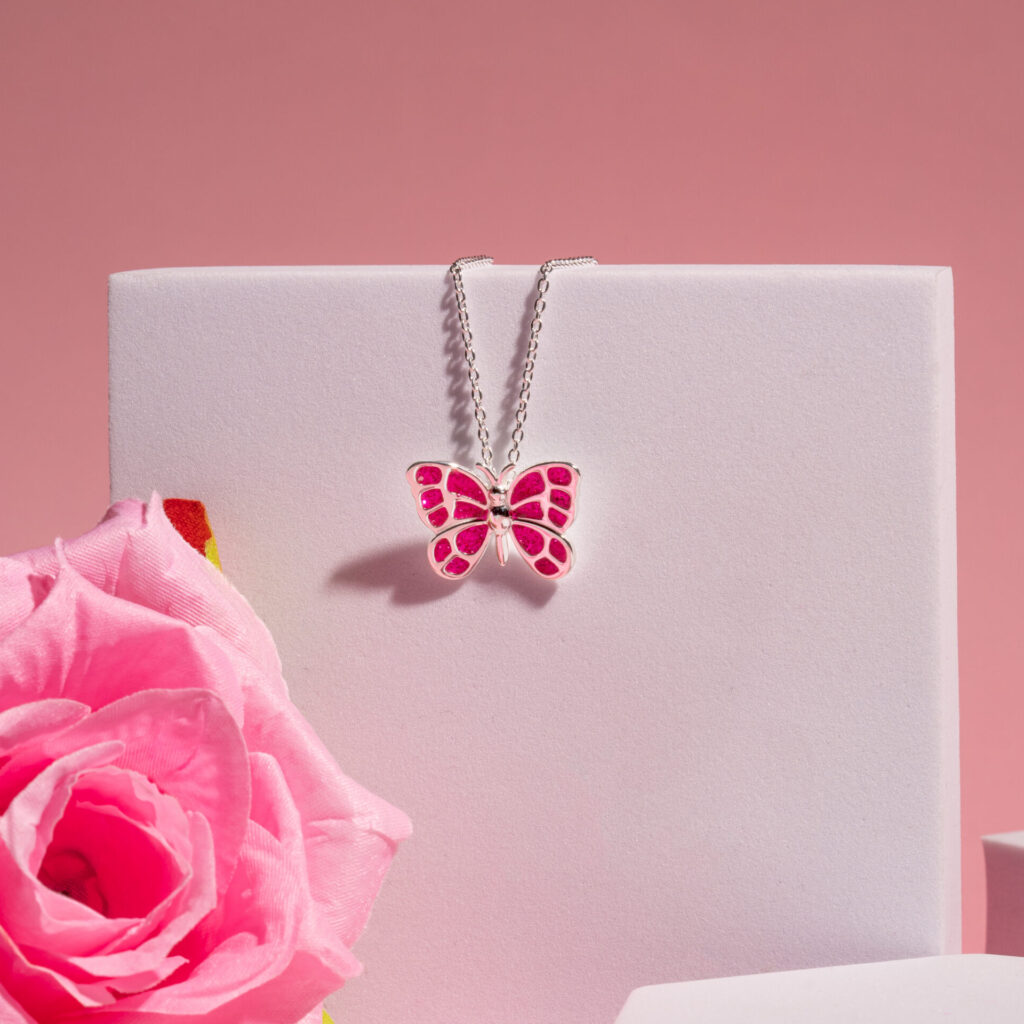 Glitter In the Air Butterfly Pendant