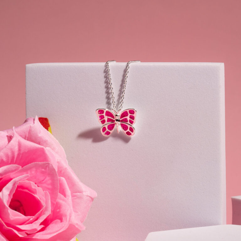 Glitter In the Air Butterfly Pendant