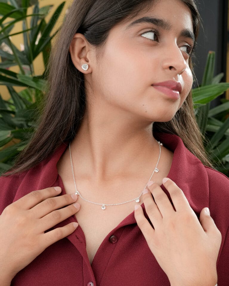 Cubic Zircons Dainty Necklace - Image 2