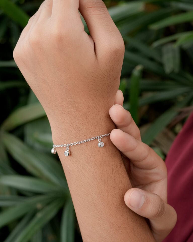 Cubic Zircon Hanging Bracelet - Image 2