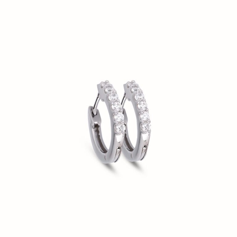 Sparkles CZ Hoop Earrings