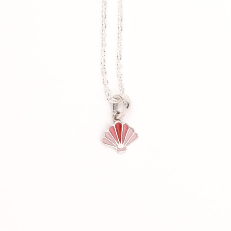 Glitter Sea Shell Pendant in Pink - Image 2