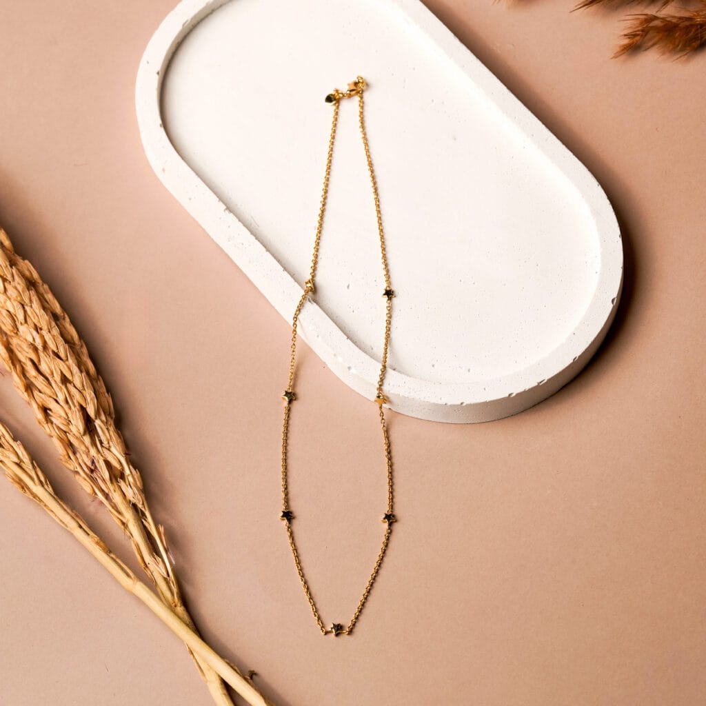 Gold Star Necklace in Gold Plating