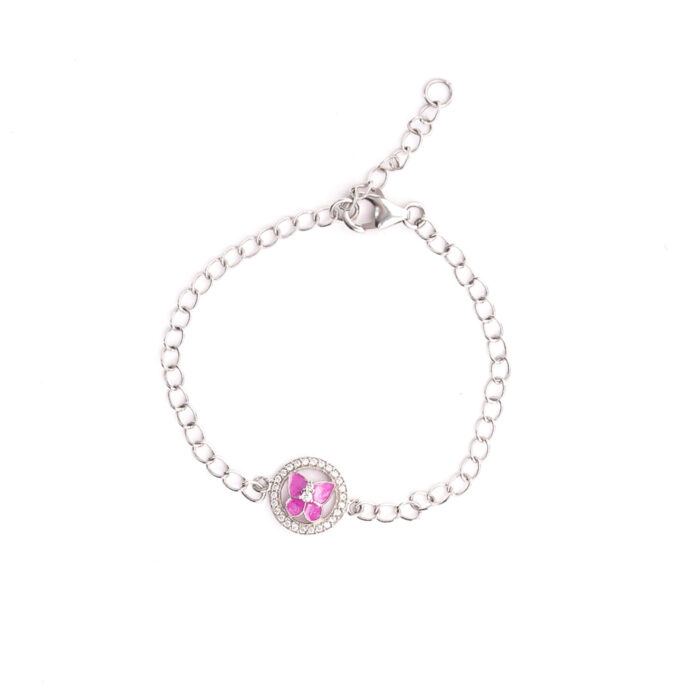 Butterfly in jewelled ring Bracelet - Image 3