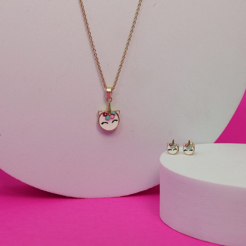 Unicorn Face Jewellery Set