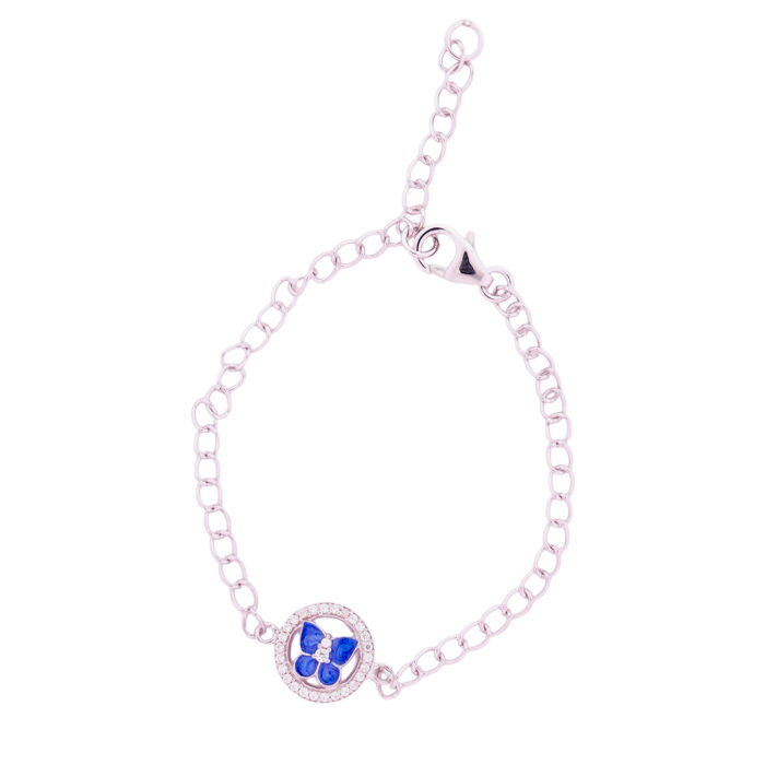 Butterfly in jewelled ring Bracelet - Image 2