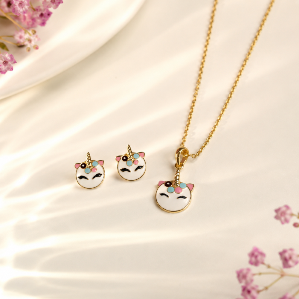 Unicorn Face Jewellery Set