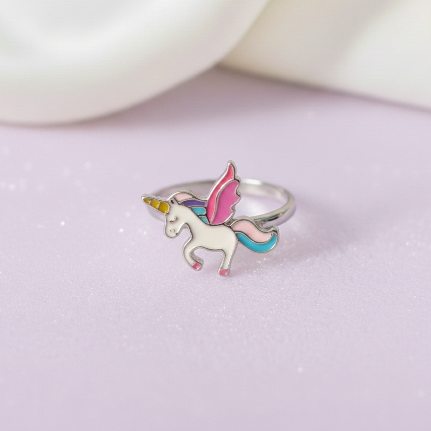 Unicorn in Flight Kid's Ring