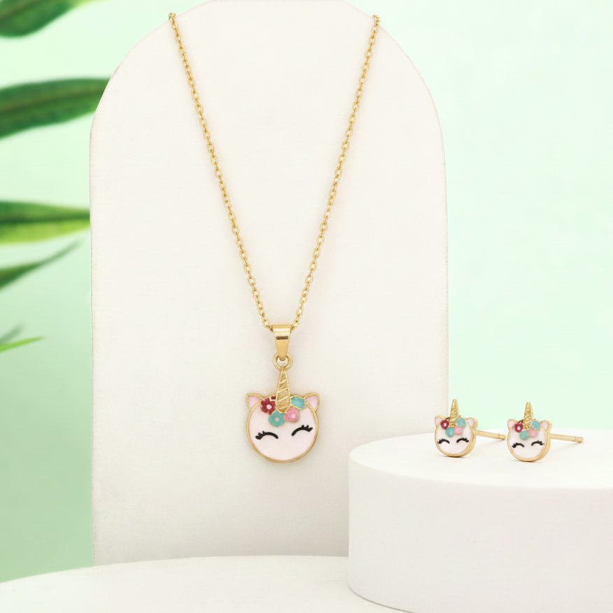 Unicorn Face Jewellery Set