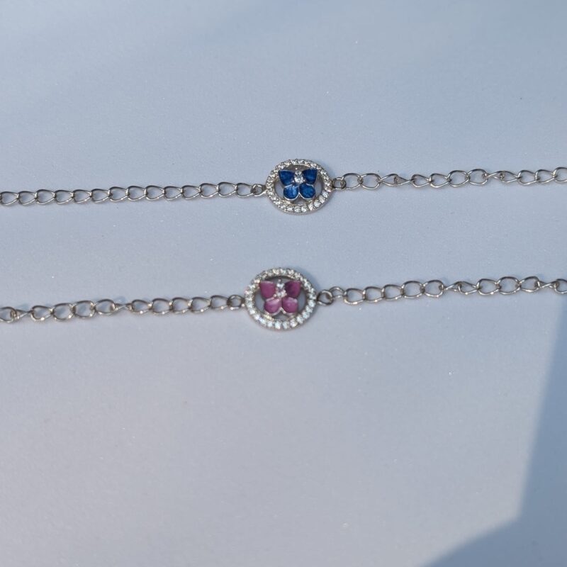 Butterfly in jewelled ring Bracelet