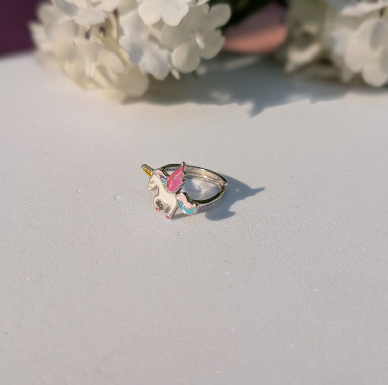 Unicorn in Flight Kid's Ring - Image 3