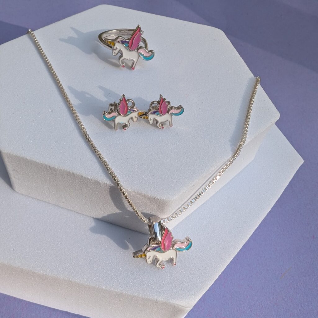Flying Unicorn Jewellery Set