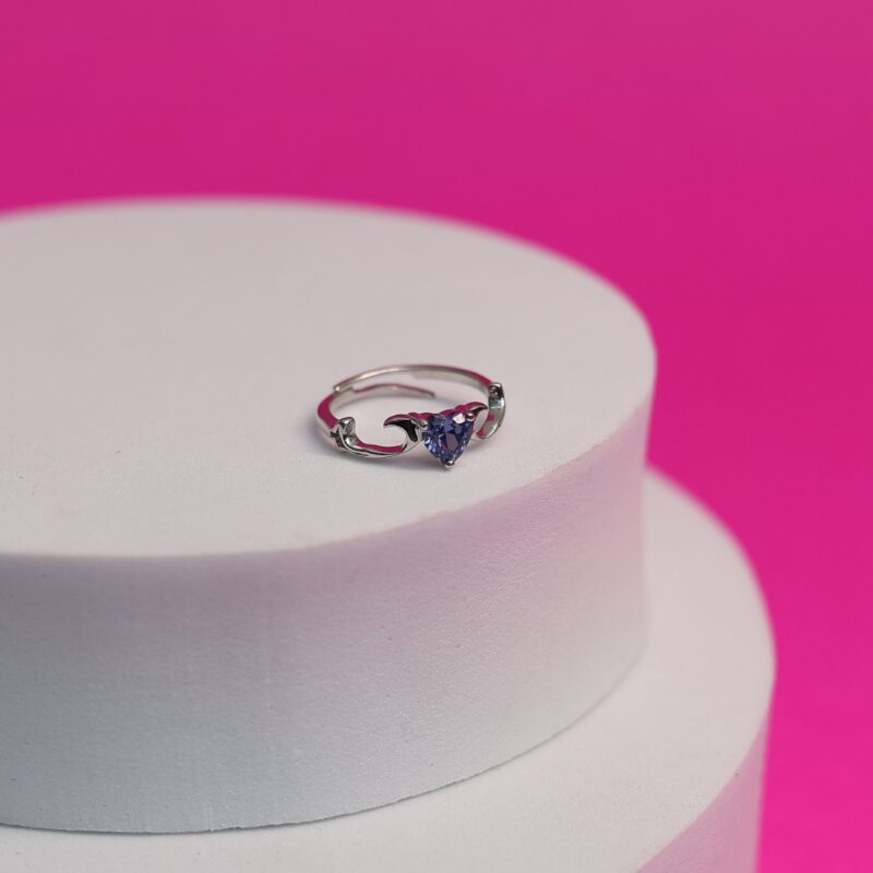 Blue Heart Ring
