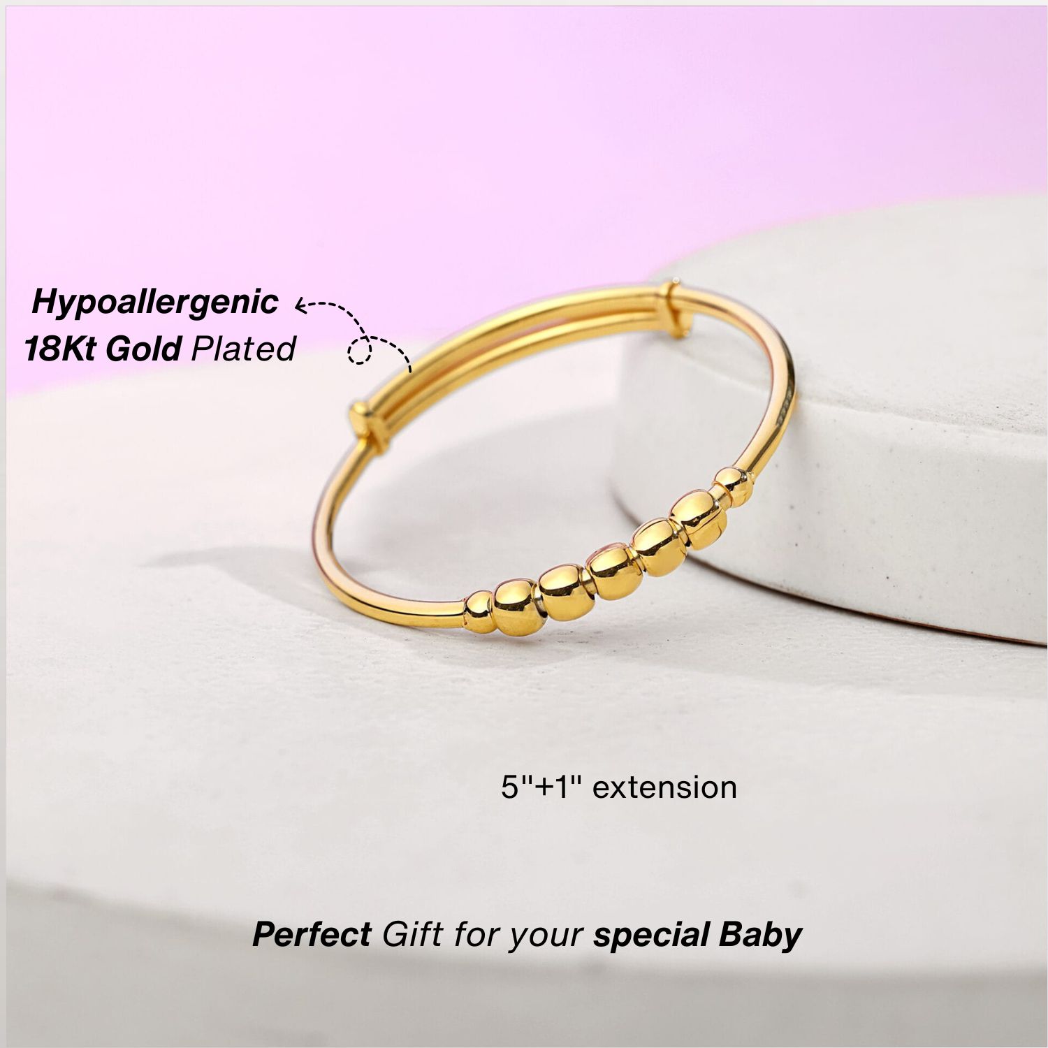Golden Baby Bangle - Image 4