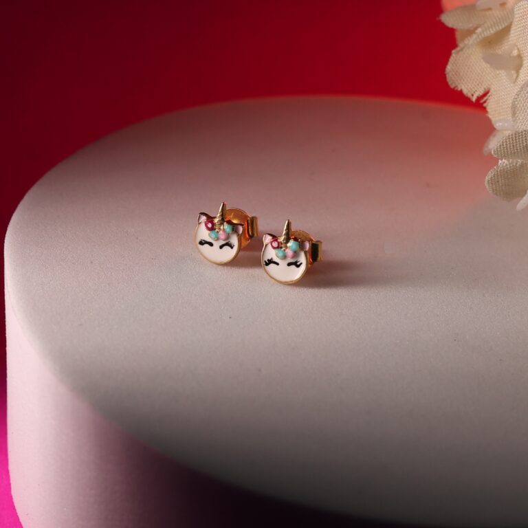 Unicorn Face Kids Earrings