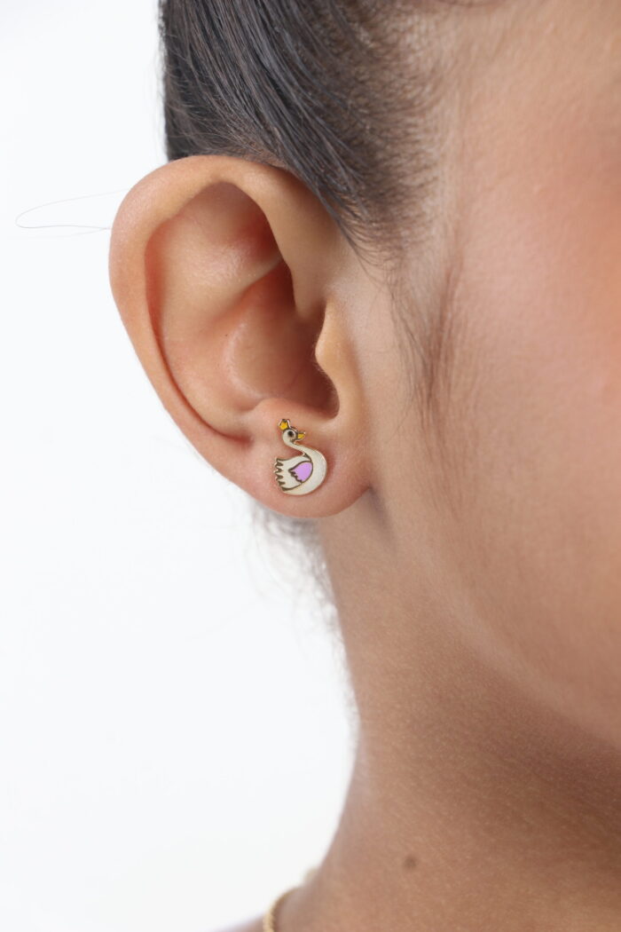 Swan Glow In Dark Earrings - Image 4