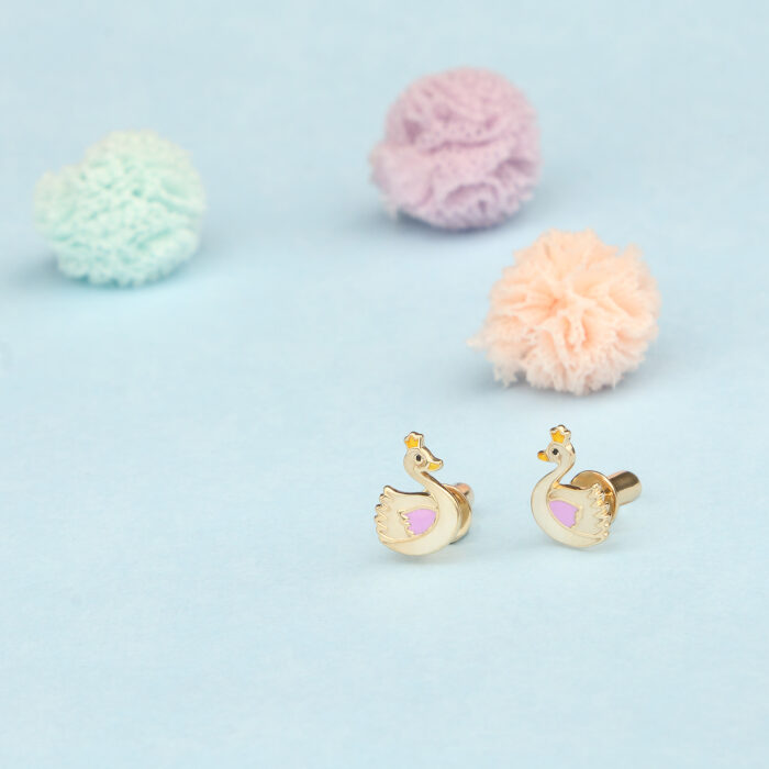 Swan Glow In Dark Earrings - Image 2