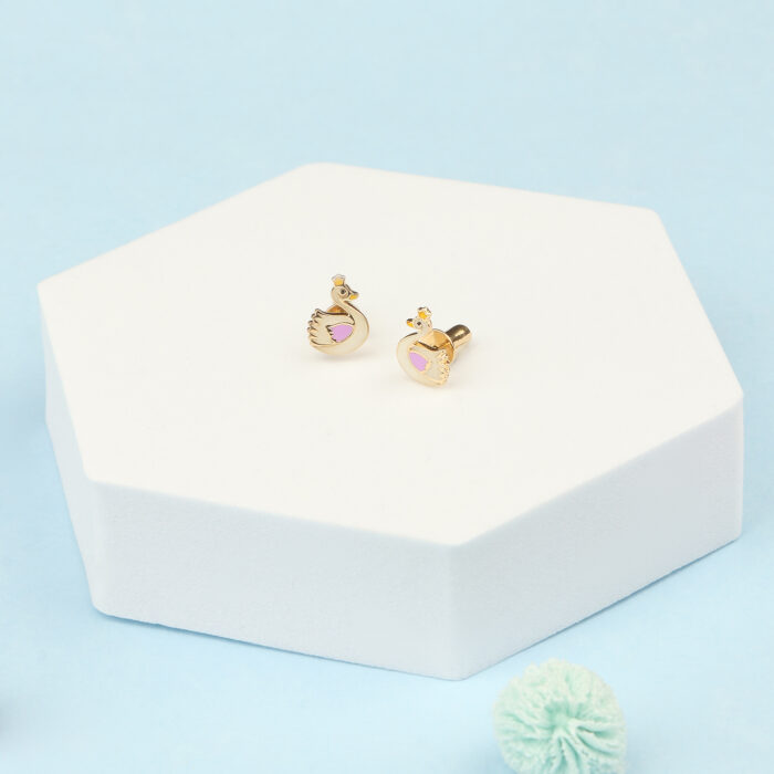 Swan Glow In Dark Earrings - Image 3