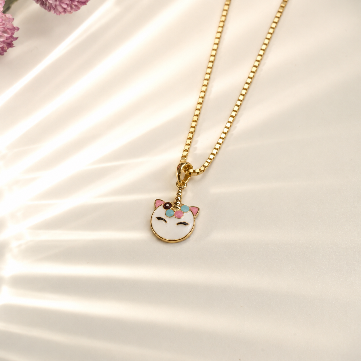 Radiant Unicorn Face Pendant - Image 4