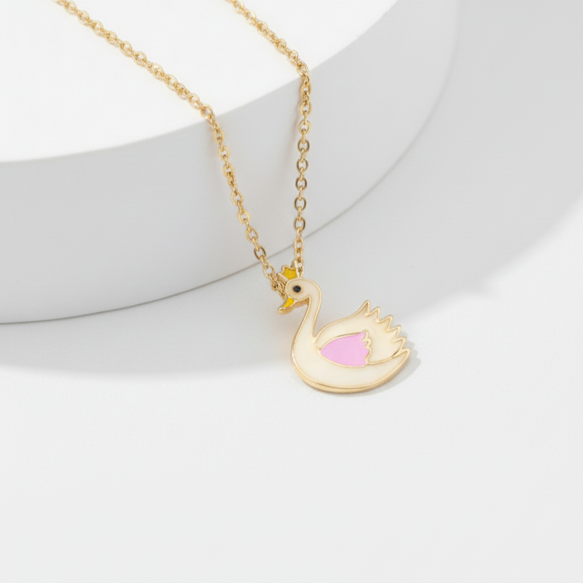 Swan Glow in the Dark Pendant