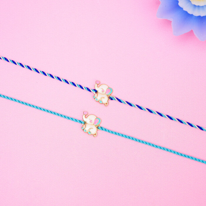 Cute Elephant Rakhi for kids - Image 2