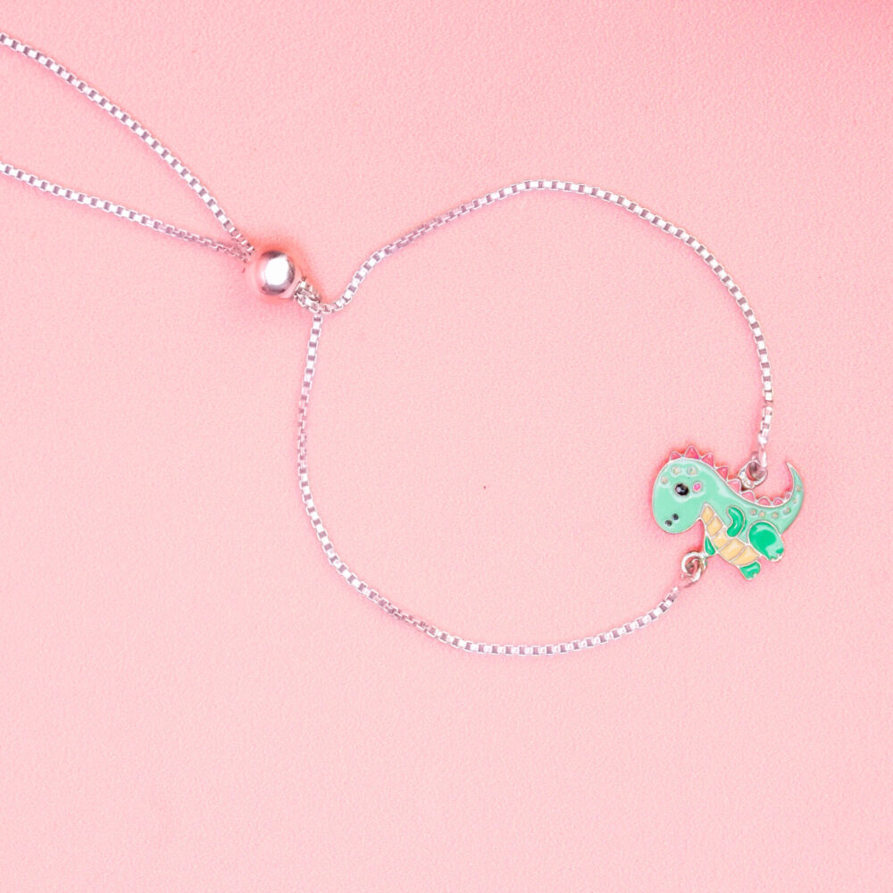 Dinosaur Slider Chain Bracelet Rakhi for Kids
