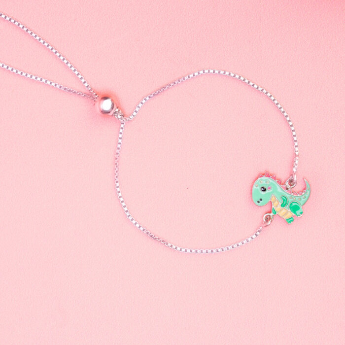 Dinosaur Slider Chain Bracelet Rakhi for Kids