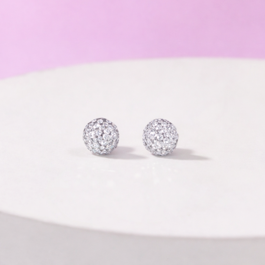 Mini Disco Sparkle Studs for Girls