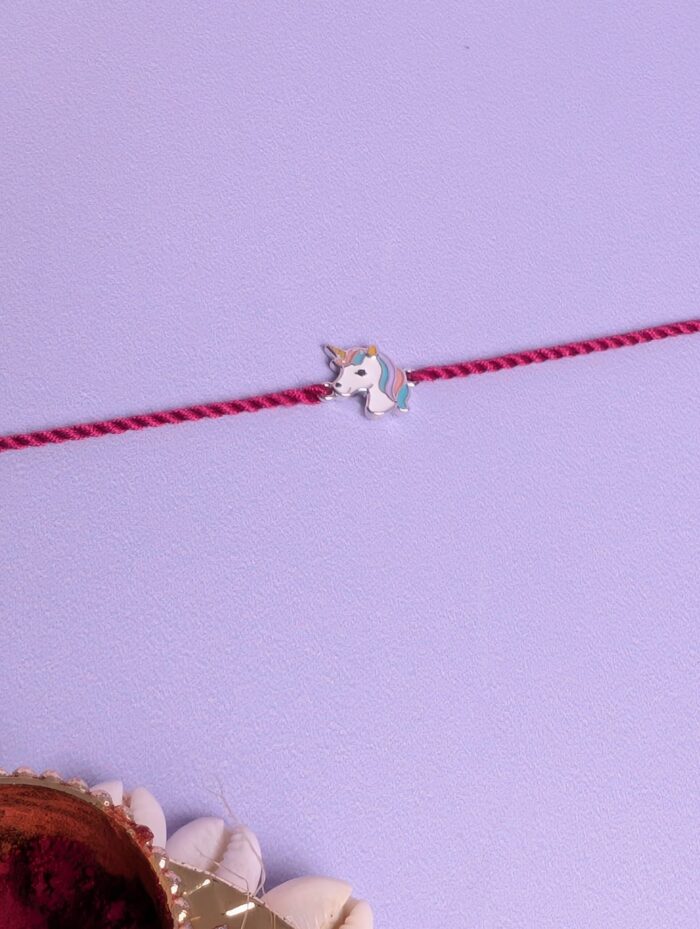 Vibrant Unicorn Rakhi for kids - Image 2
