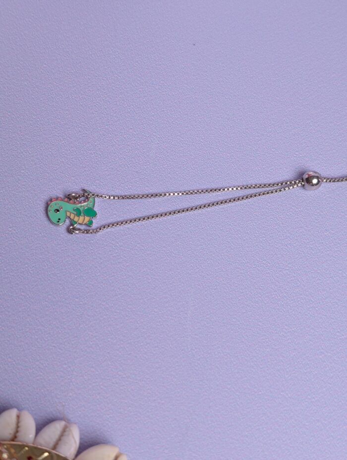 Dinosaur Slider Chain Bracelet Rakhi for Kids - Image 2