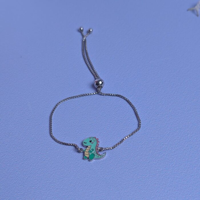 Dinosaur Slider Chain Bracelet Rakhi for Kids - Image 3