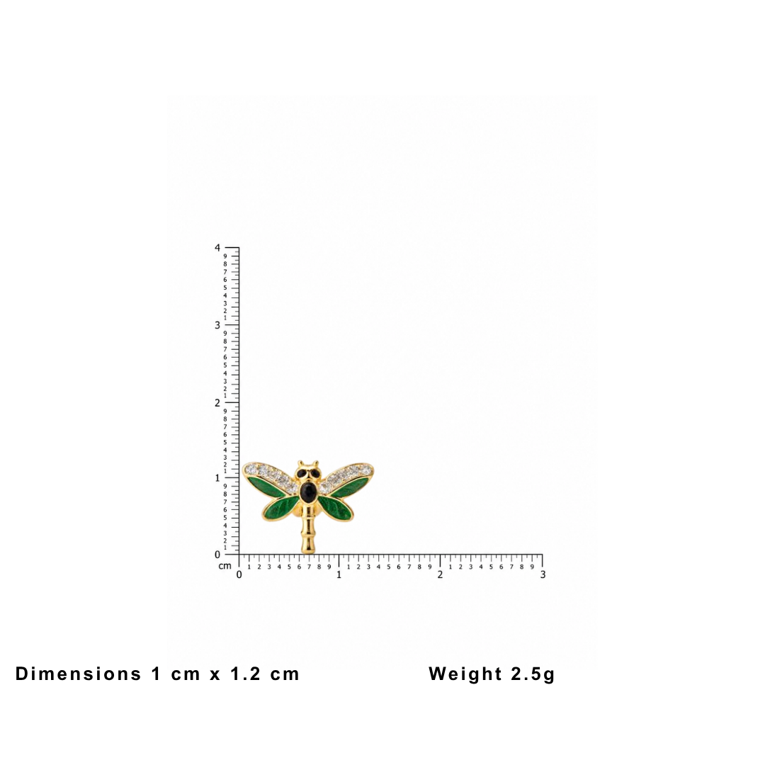 Dragonfly Sparkle Kids Silver Earrings - Image 6