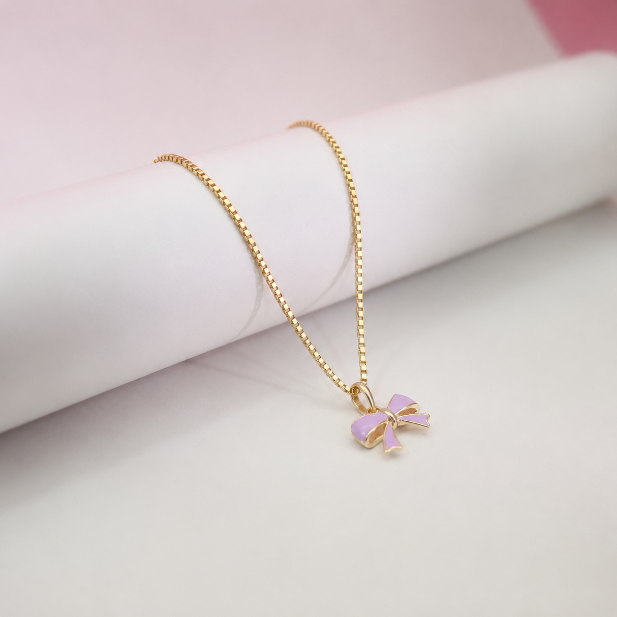Lilac Bow Pendant for Girls & Teens - Image 4